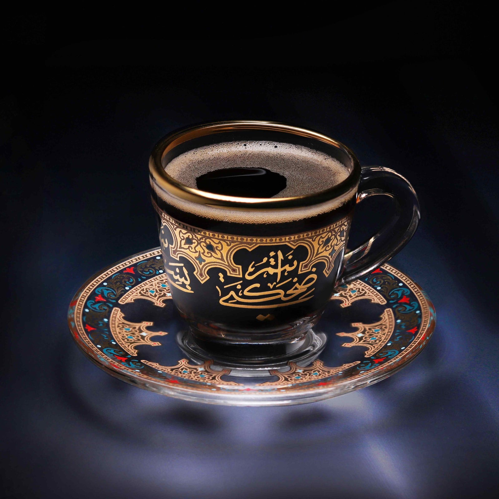 Dimlaj Suroor Set of 6 Pcs Coffee Cups and Saucers (Gold) - Premium Coffee Sets from Suroor By Dimlaj - Just $265!