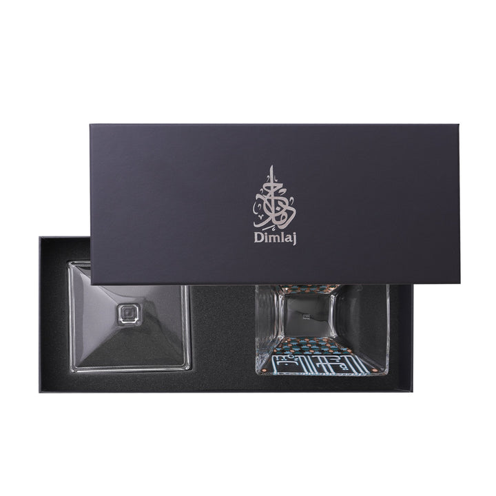 Dimlaj Asala Serving Bowl with Lid (Gold & Green) - Premium Sugar Bowls from Asala By Dimlaj - Just $160!