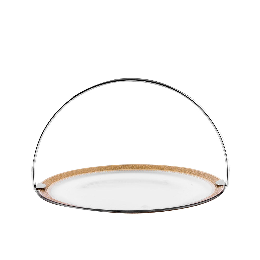 Dimlaj Cordoba Large Serving Tray with Handle (Gold) - Premium Stands from Cordoba By Dimlaj - Just $210!
