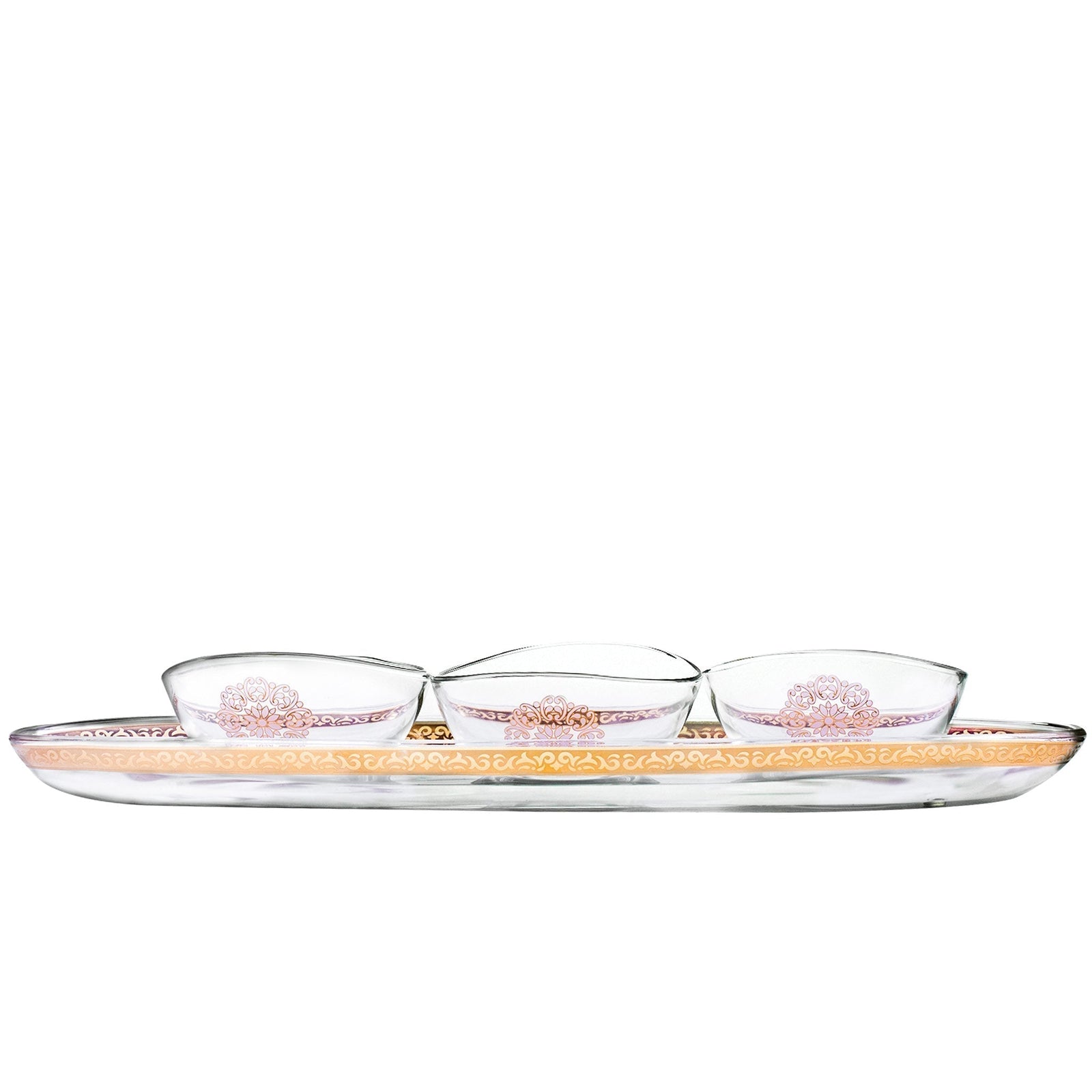 Dimlaj Selena Set of 4 Pcs Serving Bowls (Gold & Pink) - Premium Serving Bowls from Selena By Dimlaj - Just $212!