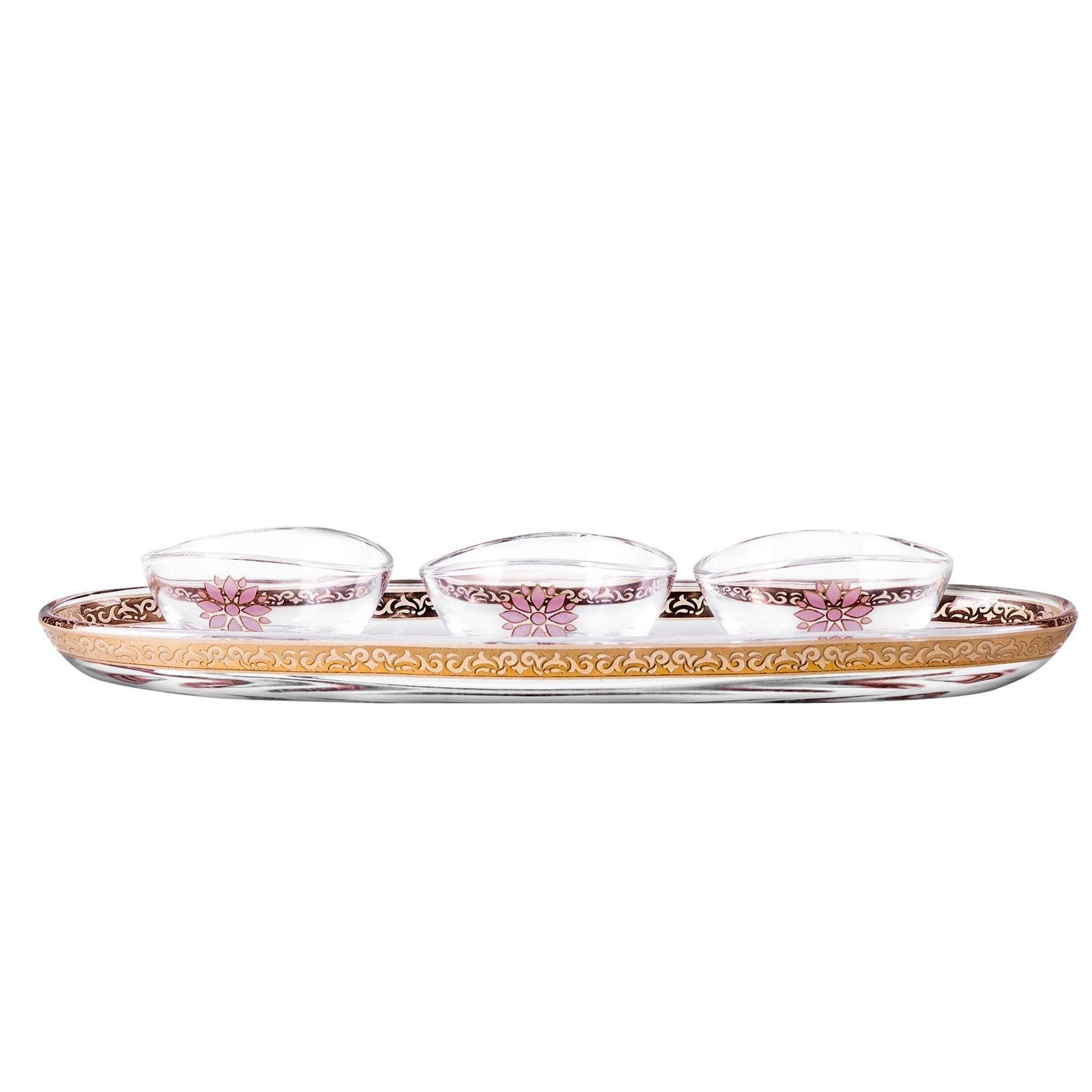 Dimlaj Selena Set of 4 Pcs Serving Bowls (Gold & Pink) - Premium Serving Bowls from Selena By Dimlaj - Just $212!