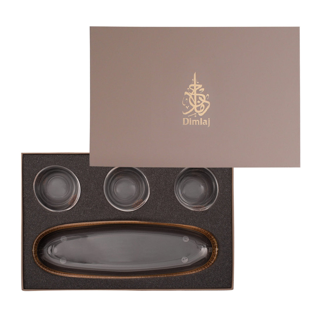 Dimlaj Selena Set of 4 Pcs Serving Bowls (Gold & Pink) - Premium Serving Bowls from Selena By Dimlaj - Just $212!