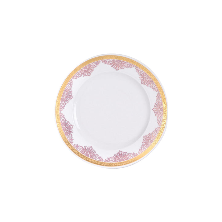 Dimlaj Selena Set of 6 Pcs Dessert Plates (Gold & Pink) - Premium Porcelain Plates from Selena By Dimlaj - Just $252!