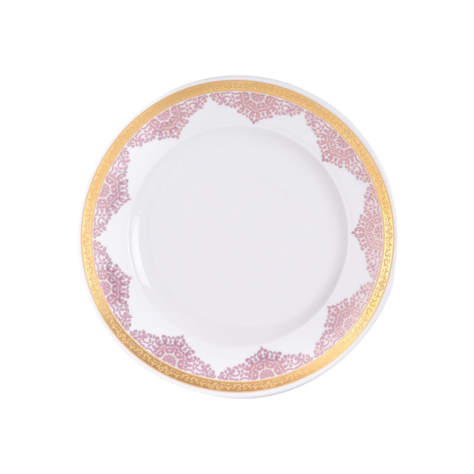 Dimlaj Selena Large Round Charger Plate (Gold & Pink) - Premium Porcelain Plates from Selena By Dimlaj - Just $168!