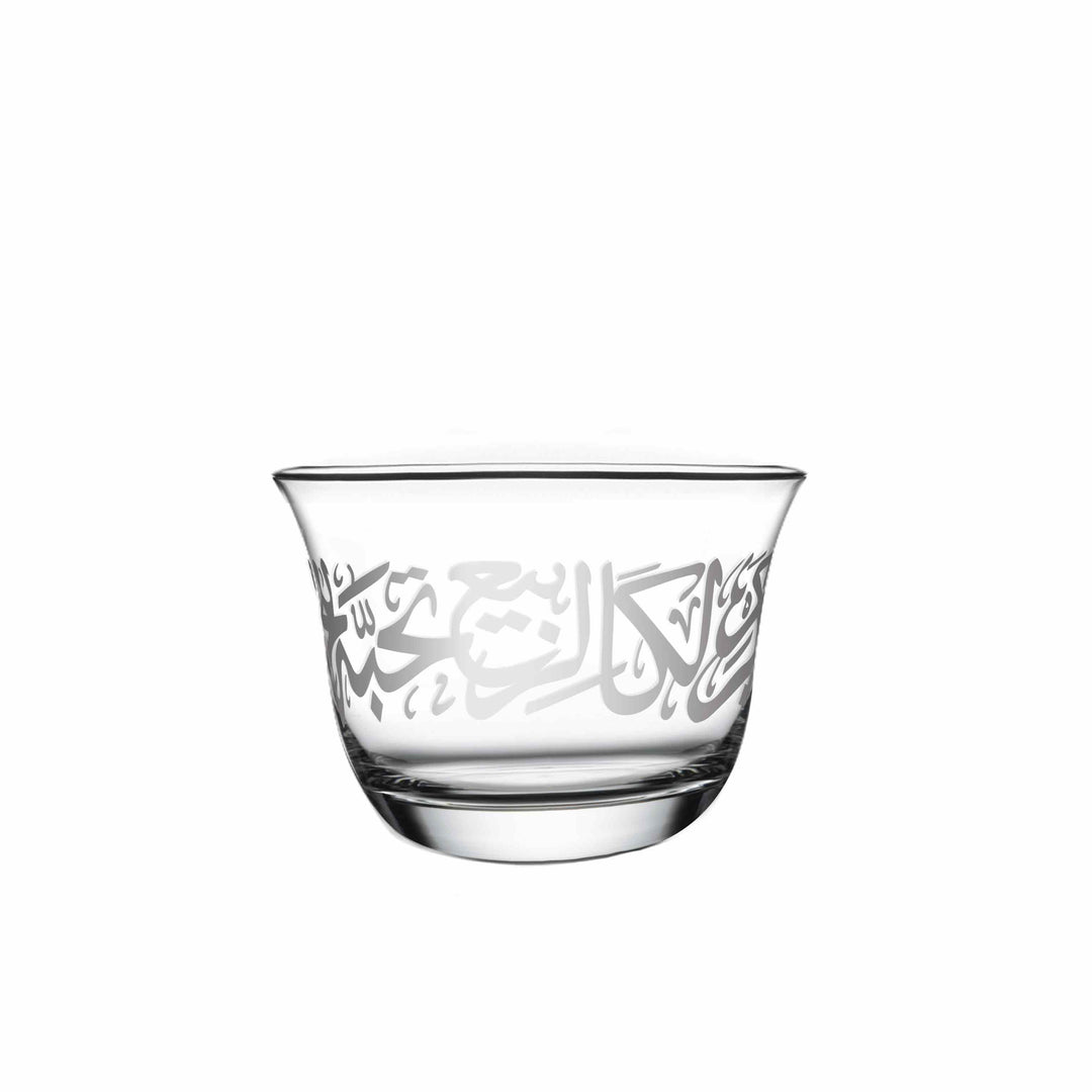 Dimlaj Kareem Set of 6 Pcs Cawa Cups (Platinum) - Premium Cawa Cups from Kareem By Dimlaj - Just $250!