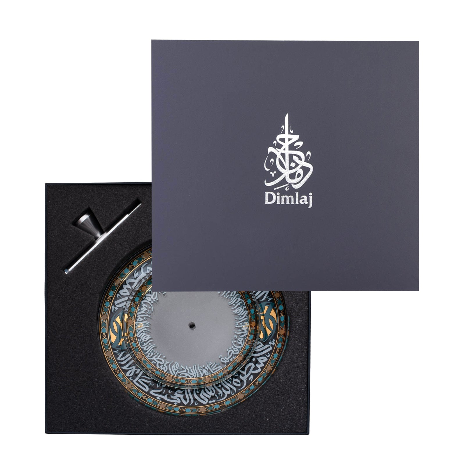 Dimlaj Wurood 2 Tiered Tray (Gold & Green) - Premium Stands from Wurood By Dimlaj - Just $245!