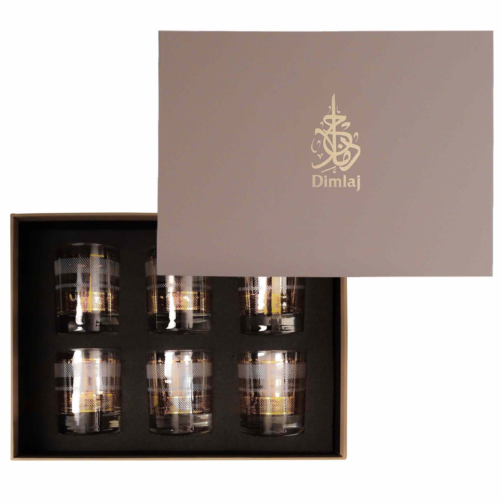 Dimlaj Legacy Set of 6 Pcs Short Tumblers Gold - Premium Short Tumblers from Legacy By Dimlaj - Just $200!