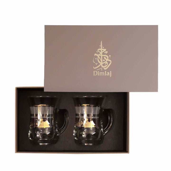 Dimlaj Legacy Set of 2 Pcs Mugs (Gold) - Premium Mugs from Legacy By Dimlaj - Just $90!