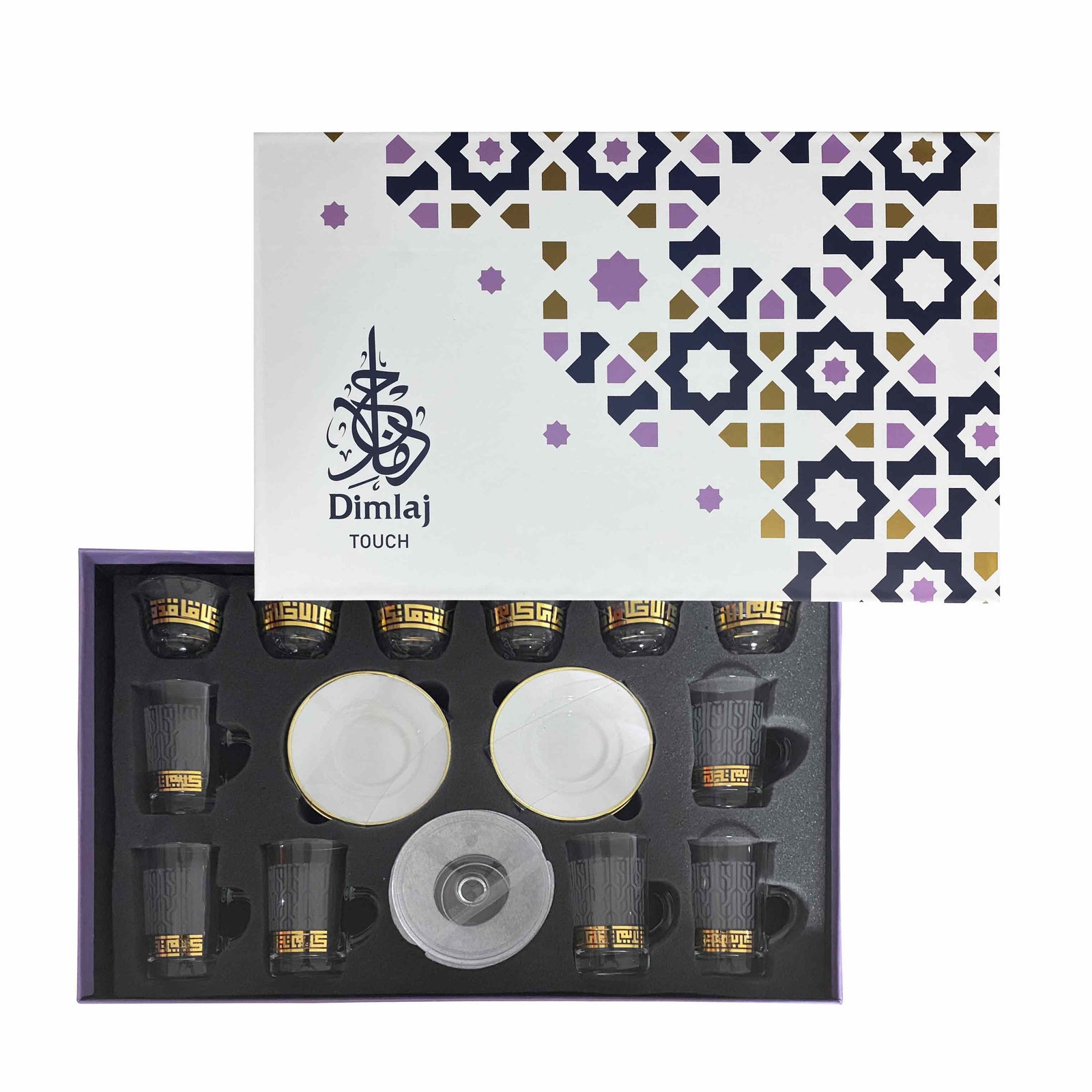 Dimlaj Touch Alexander Set of 20 Pcs Assorted Drinkware Gold - Premium Gift Sets from Alexander By Dimlaj - Just $175!