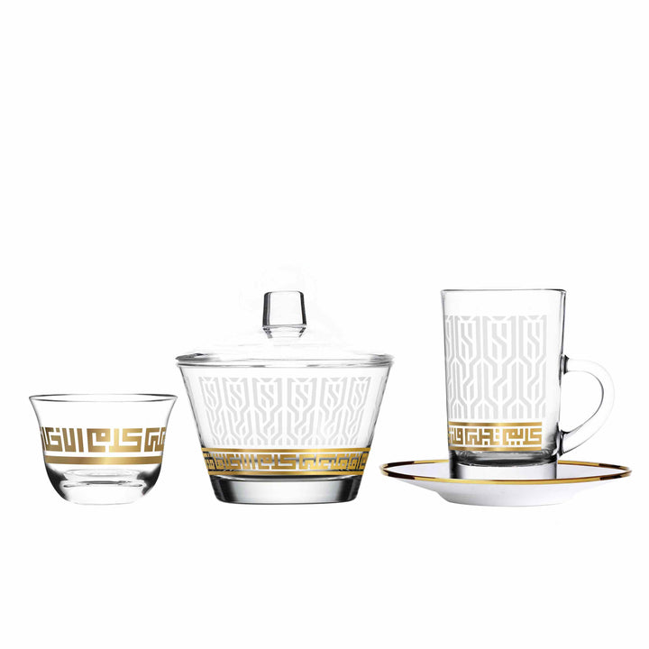 Dimlaj Touch Alexander Set of 20 Pcs Assorted Drinkware Gold - Premium Gift Sets from Alexander By Dimlaj - Just $175!