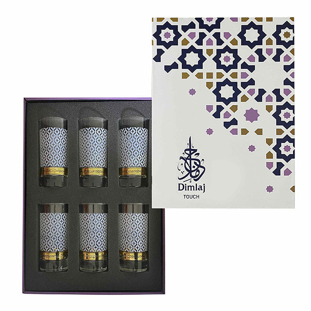 Dimlaj Touch Ansam Set of 6 Pcs Long Tumblers Gold - Premium Tumblers from Dimlaj Touch - Just $135!