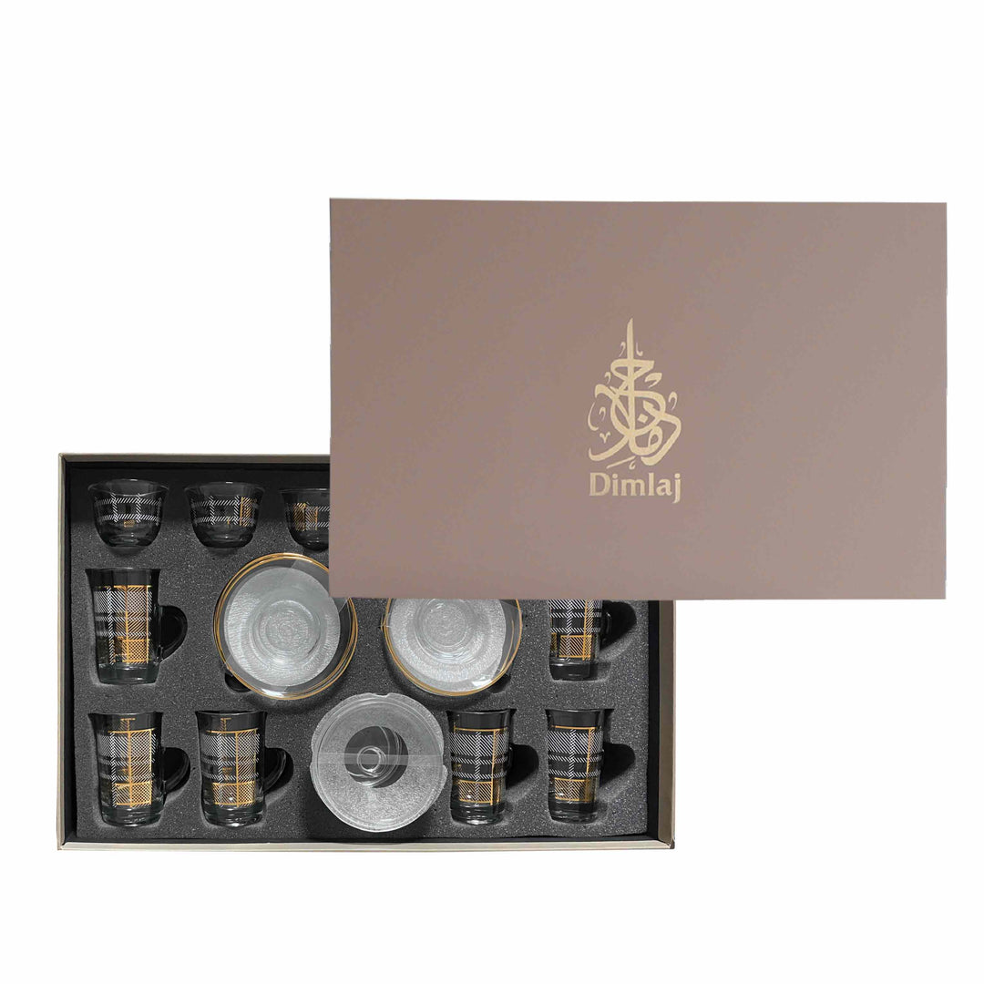 Dimlaj Legacy Set of 20 Pcs Assorted Drinkware Gold - Premium Gift Sets from Legacy By Dimlaj - Just $190!