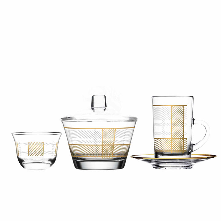 Dimlaj Legacy Set of 20 Pcs Assorted Drinkware Gold - Premium Gift Sets from Legacy By Dimlaj - Just $190!