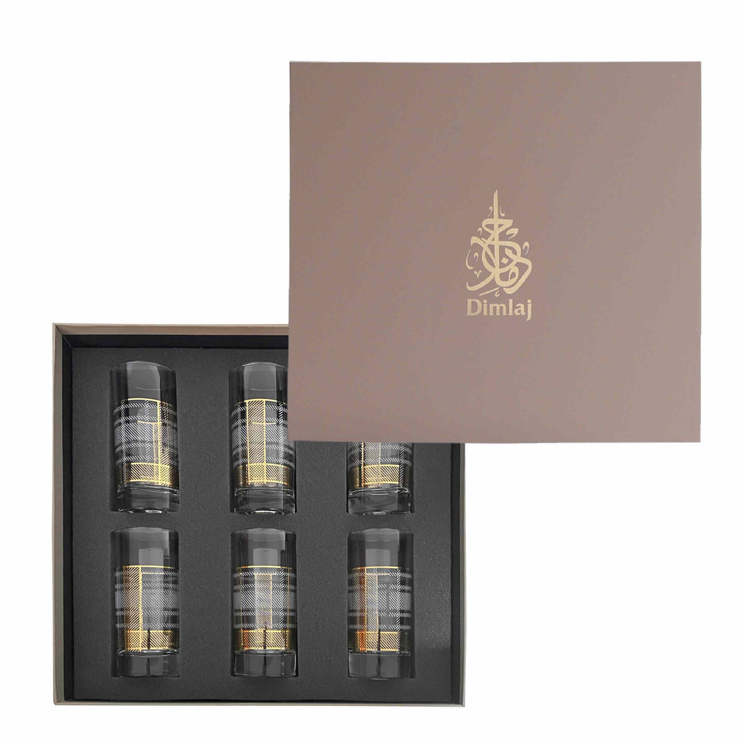 Dimlaj Legacy Set of 6 Pcs Tumblers Gold - Premium Tumblers from Legacy By Dimlaj - Just $200!