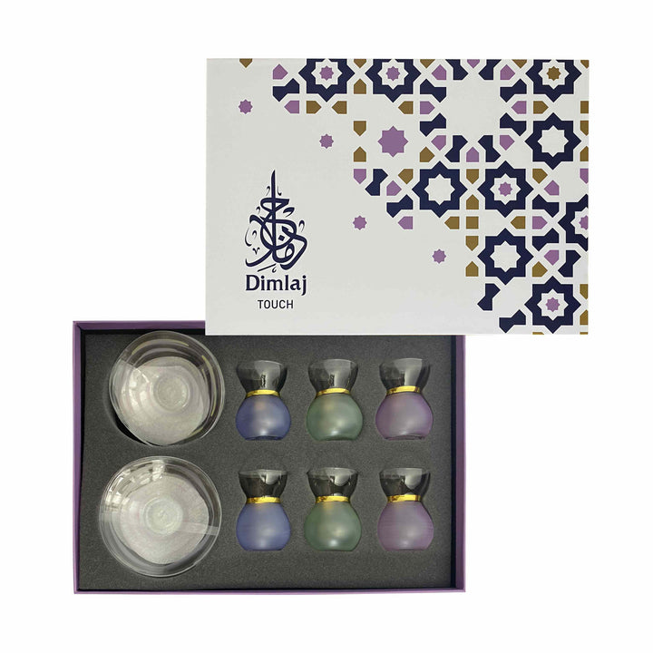 Dimlaj Touch Luminous Set of 6 Pcs Tea Cups and Saucers - Premium Tea Istikanas from Dimlaj - Just $135!