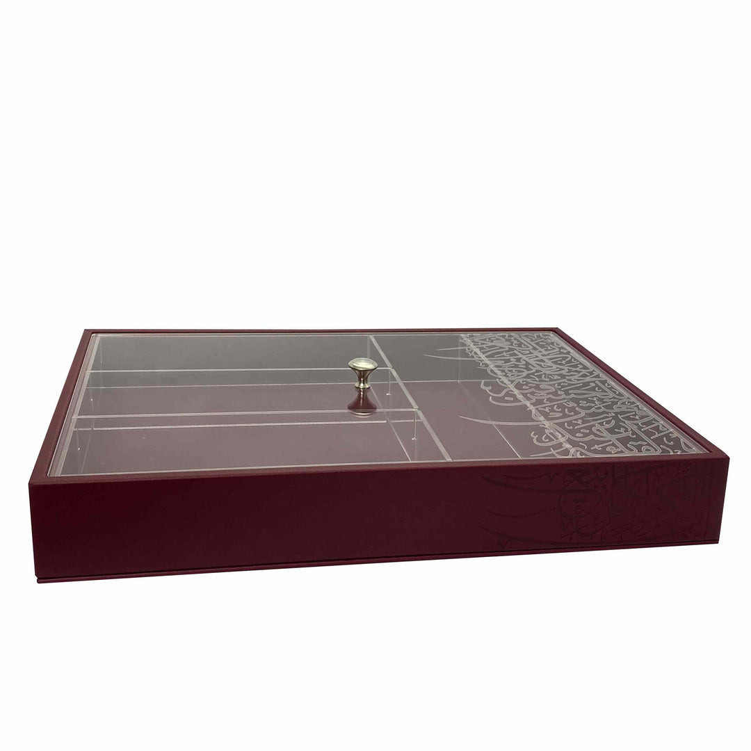 Dimlaj Kareem Cutlery Box (Brick Color) - Premium Table Accessories from Kareem By Dimlaj - Just $370!