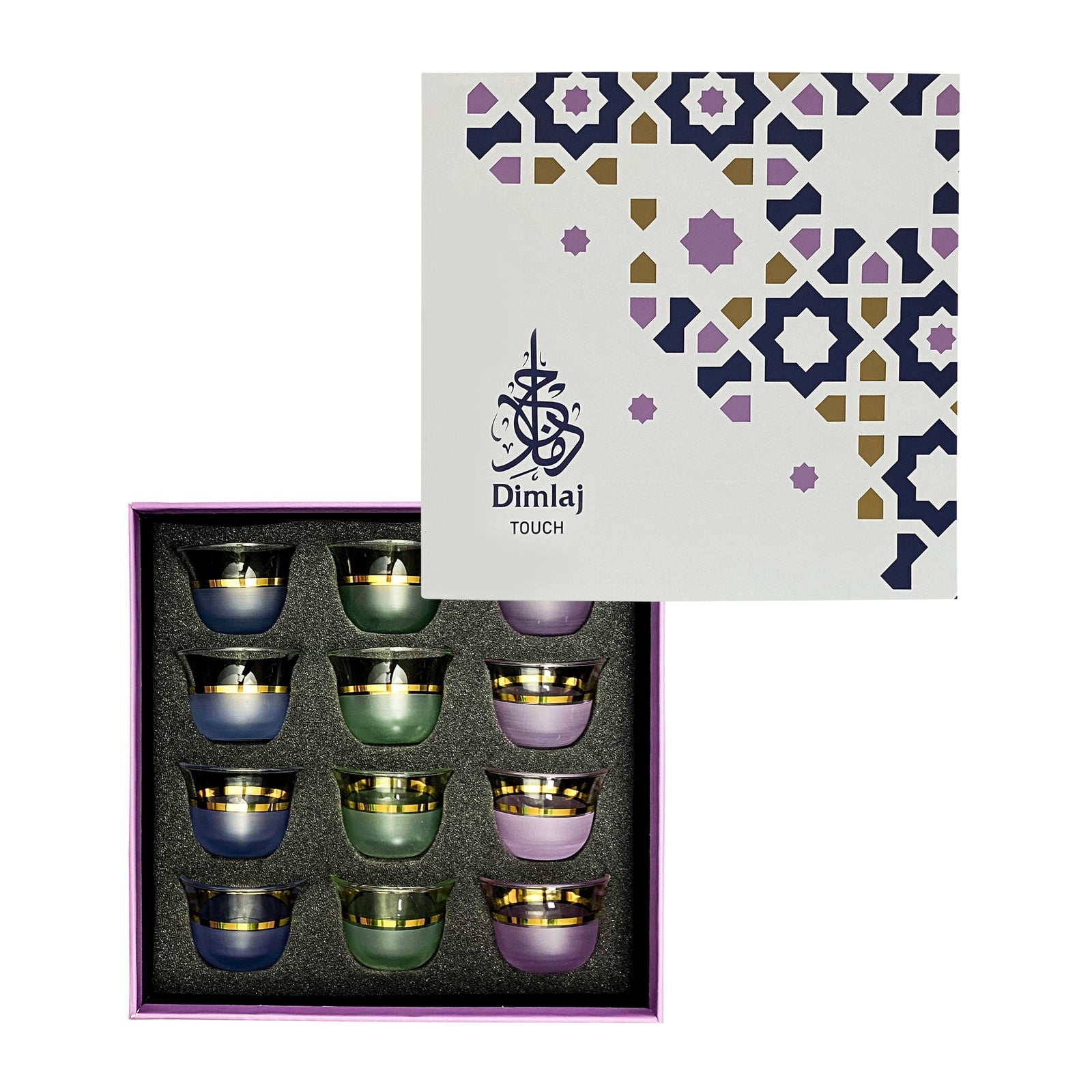 Dimlaj Touch Luminous Set of 12 Pcs Cawa Cups - Premium Cawa Cups from Dimlaj - Just $135!