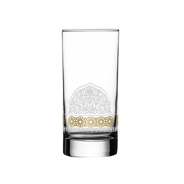 Dimlaj Touch Qasr Set of 6 Pcs Long Tumblers Gold - Premium Tumblers from Qasr By Dimlaj - Just $135!