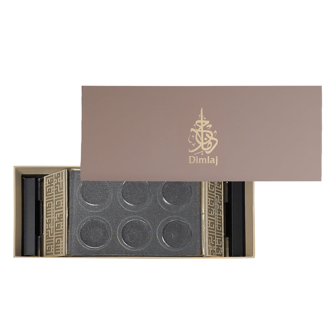 Dimlaj Shafa Acrylic Coffee stand & Cawa Cups (Creamy White) - Premium Table Accessories from Shafa By Dimlaj - Just $235!