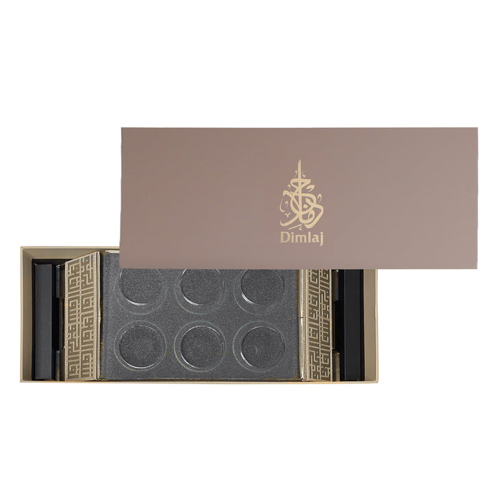 Dimlaj Shafa Acrylic Coffee stand & Cawa Cups (Creamy White) - Premium Table Accessories from Shafa By Dimlaj - Just $235!