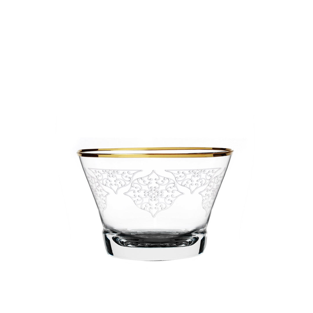 Dimlaj Perla Set of 6 Pcs Crystal Cawa Cups (Gold) - Premium Cawa Cups from Perla By Dimlaj - Just $315!