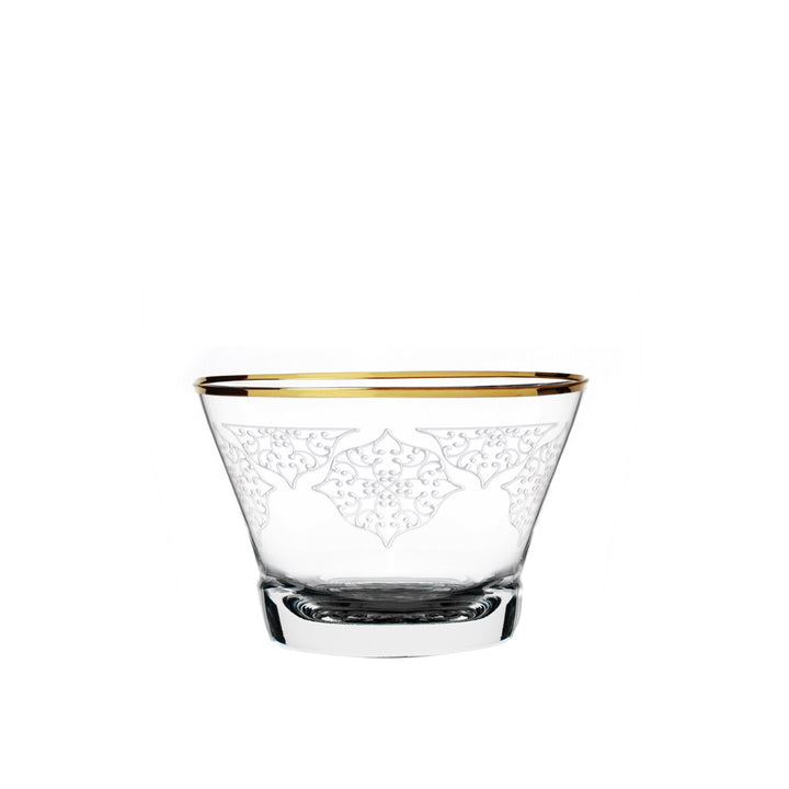 Dimlaj Perla Set of 6 Pcs Crystal Cawa Cups (Gold) - Premium Cawa Cups from Perla By Dimlaj - Just $315!
