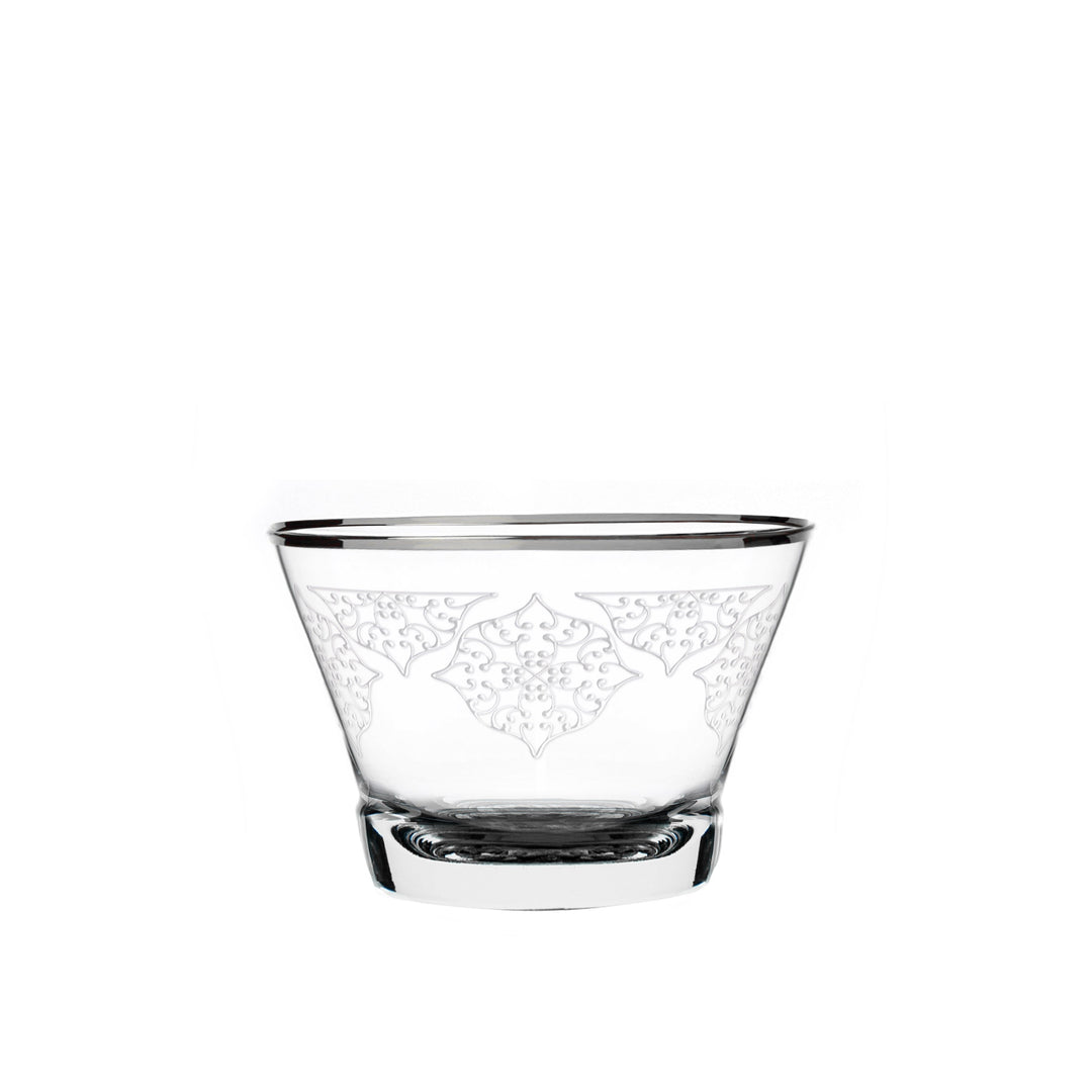 Dimlaj Perla Set of 6 Pcs Crystal Cawa Cups (Platinum) - Premium Cawa Cups from Perla By Dimlaj - Just $315!