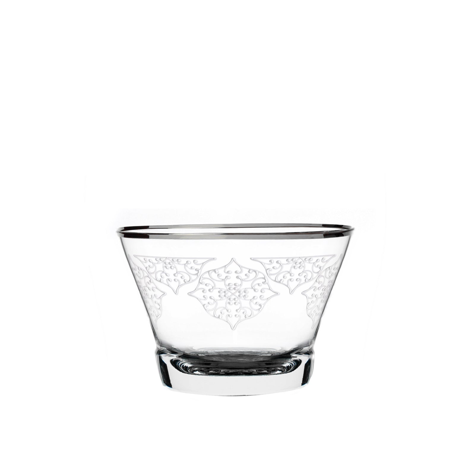 Dimlaj Perla Set of 6 Pcs Crystal Cawa Cups (Platinum) - Premium Cawa Cups from Perla By Dimlaj - Just $315!