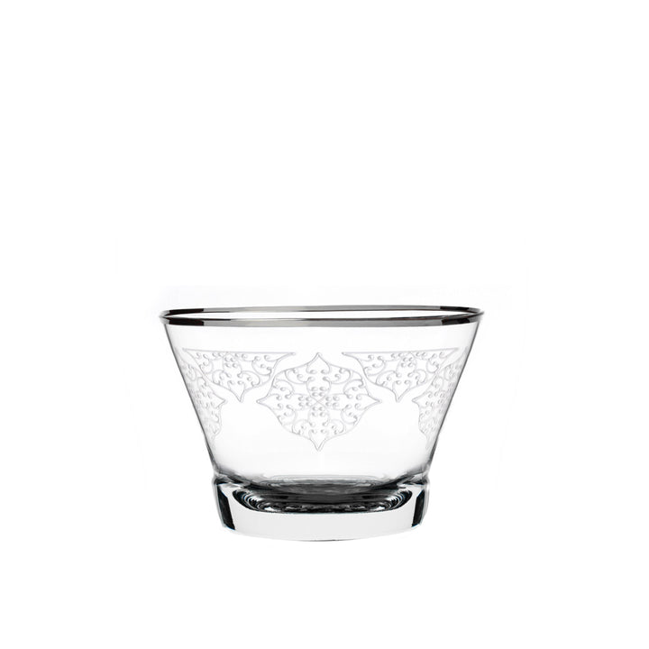 Dimlaj Perla Set of 6 Pcs Crystal Cawa Cups (Platinum) - Premium Cawa Cups from Perla By Dimlaj - Just $315!