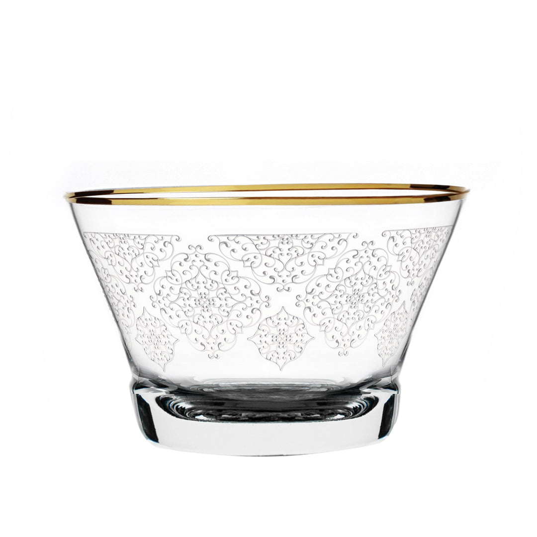 Dimlaj Perla Set of 4 Pcs Serving Bowls (Gold) - Premium Serving Bowls from Perla By Dimlaj - Just $350!