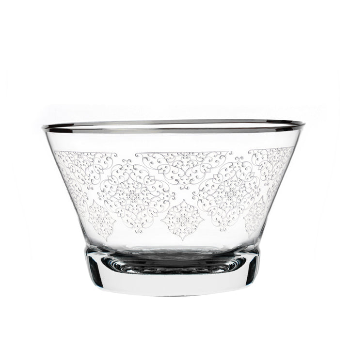 Dimlaj Perla Set of 4 Pcs Serving Bowls (Platinum) - Premium Serving Bowls from Perla By Dimlaj - Just $350!
