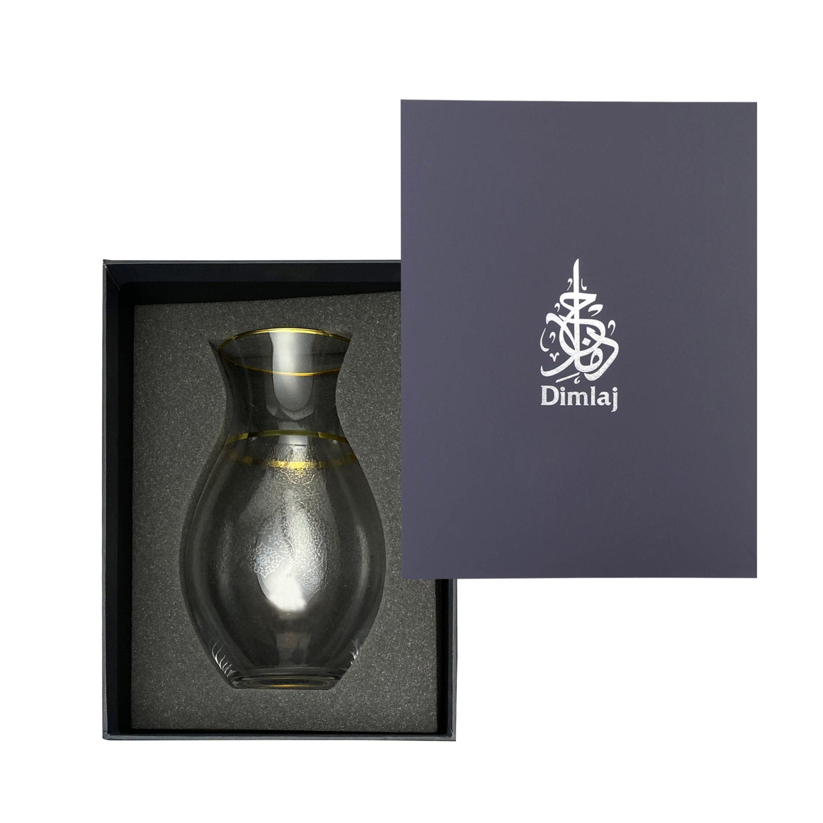 Dimlaj Perla Crystal Vase (Gold) - Premium Vases from Perla By Dimlaj - Just $265!