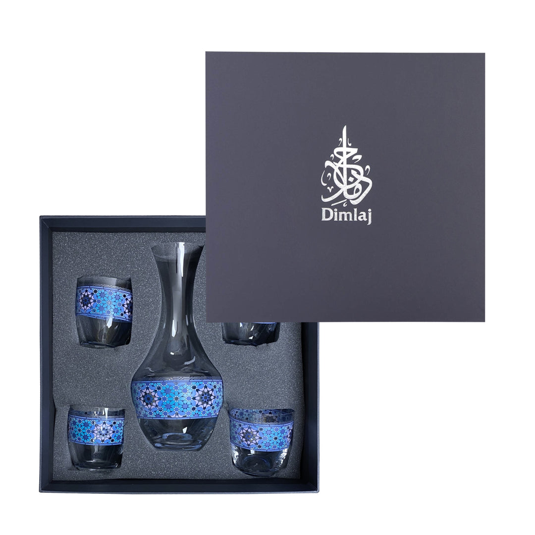 Dimlaj Melange Set of 5 Pcs Crystal Drinkset (Platinum) - Premium Drinkset from Melange By Dimlaj - Just $420!
