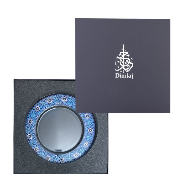 Dimlaj Melange Glass Plate (Platinum) - Premium Platters from Melange By Dimlaj - Just $265!