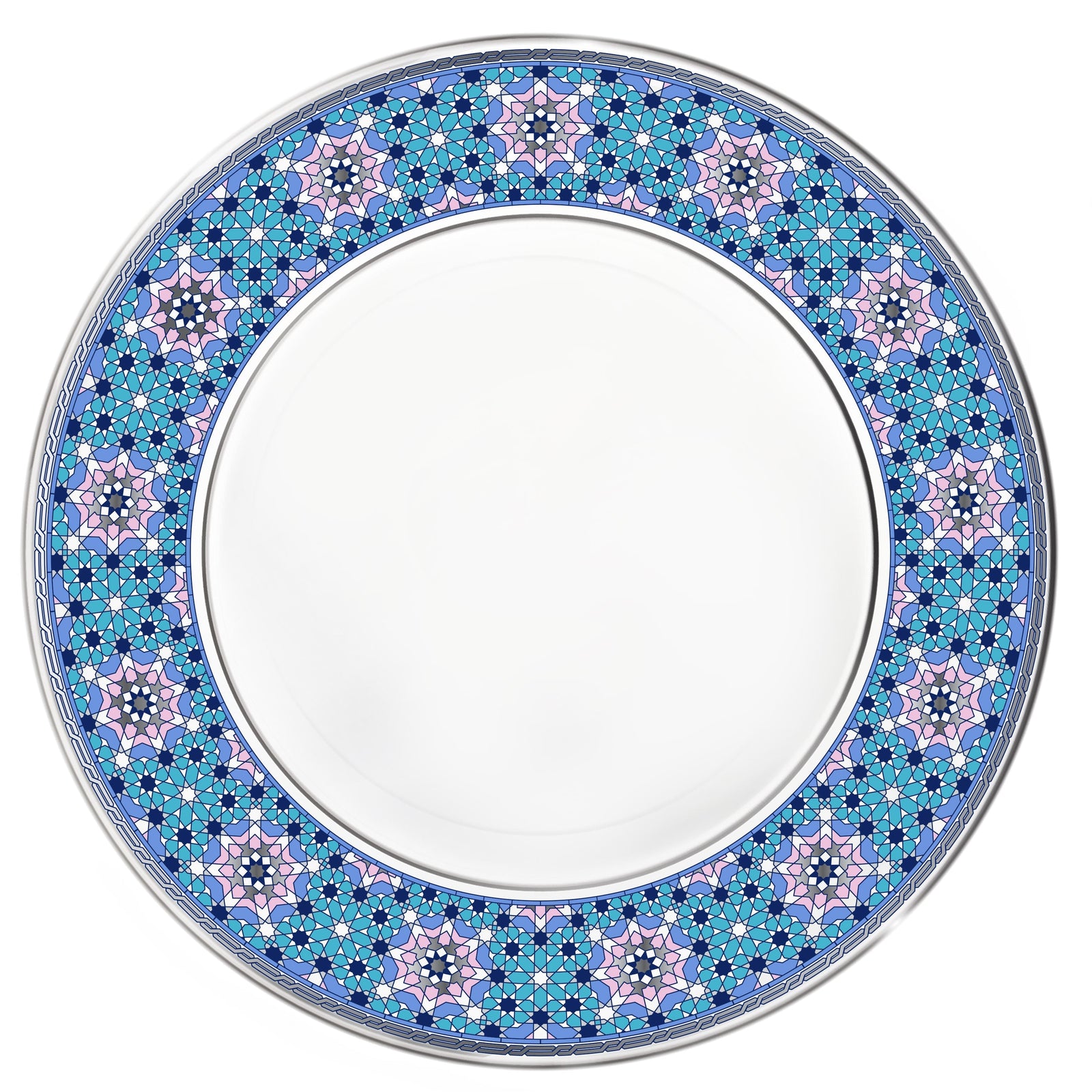 Dimlaj Melange Glass Plate (Platinum) - Premium Platters from Melange By Dimlaj - Just $265!