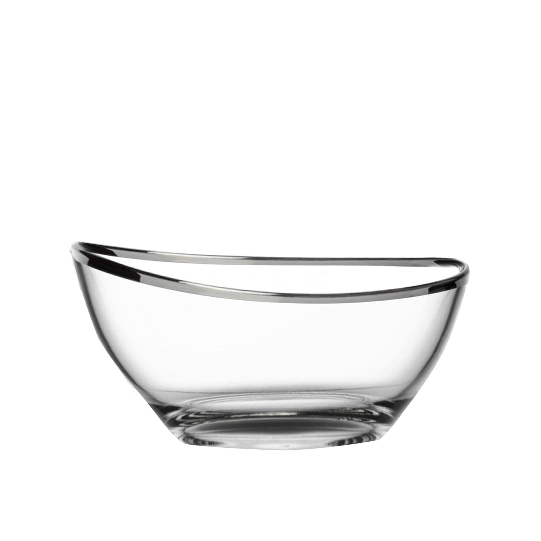 Dimlaj Melange Set of 4 Pcs Appetizers Tray & Bowls (Platinum) - Premium Serving Bowls from Melange By Dimlaj - Just $445!