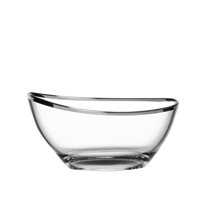 Dimlaj Melange Set of 4 Pcs Appetizers Tray & Bowls (Platinum) - Premium Serving Bowls from Melange By Dimlaj - Just $445!