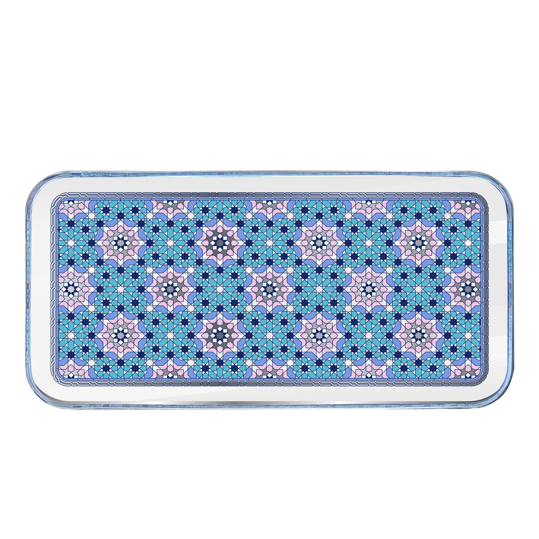 Dimlaj Melange Glass Plate (Platinum) - Premium Platters from Melange By Dimlaj - Just $265!