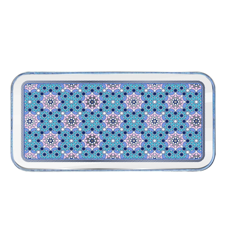 Dimlaj Melange Glass Plate (Platinum) - Premium Platters from Melange By Dimlaj - Just $265!