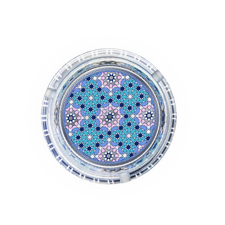 Dimlaj Melange Glass Ashtray (Platinum) - Premium Ashtrays from Melange By Dimlaj - Just $200!