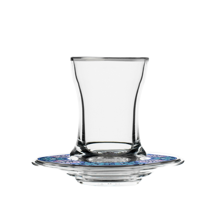 Dimlaj Melange Set of 6 Pcs Tea Cups and Saucers (Platinum) - Premium Tea Cups from Melange By Dimlaj - Just $305!