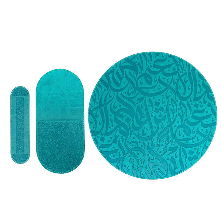 Dimlaj Nagham Set of 18 Pcs Table Accessories (Turquoise) - Premium Table Accessories from Nagham By Dimlaj - Just $375!