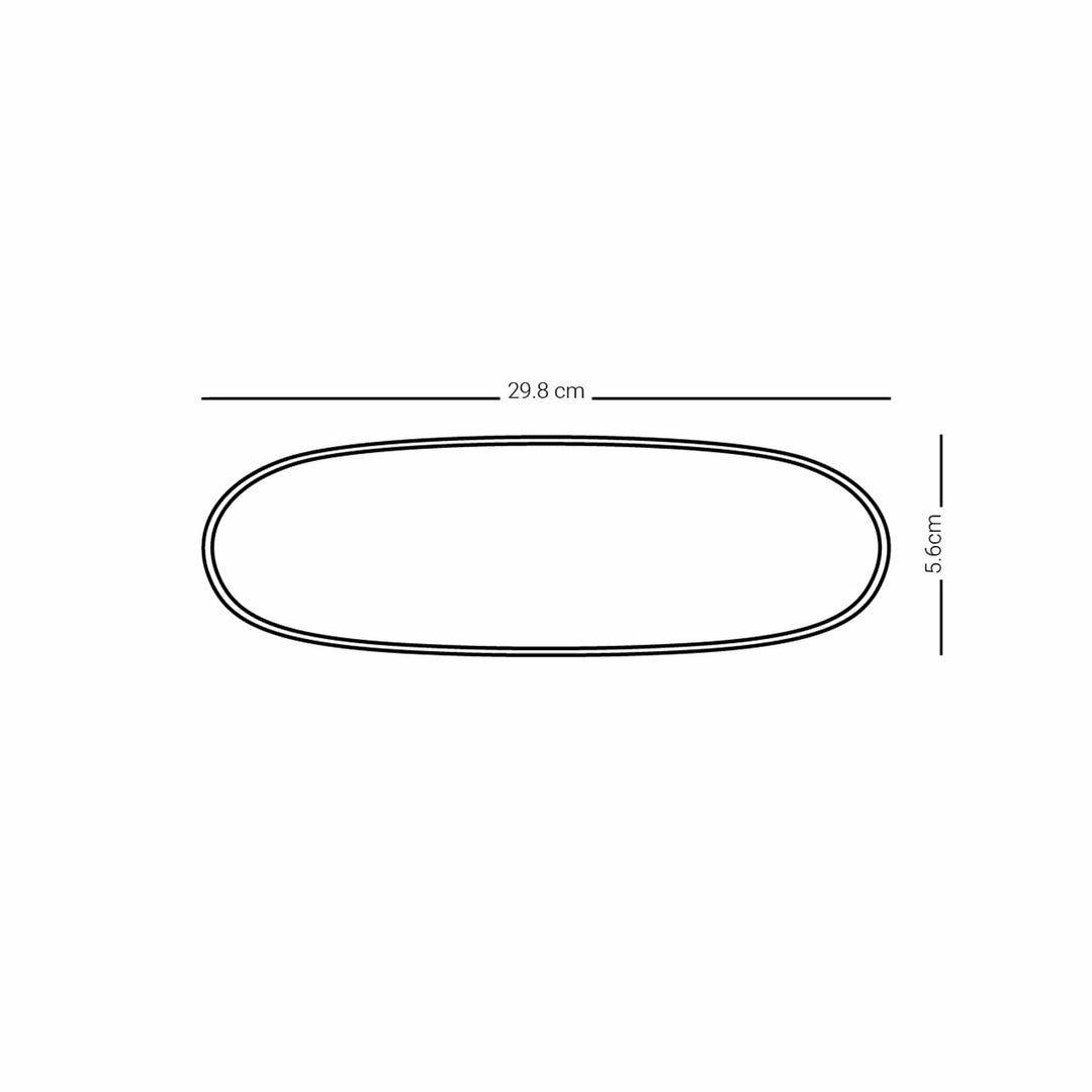 Dimlaj Melange Large Oval Plate (Platinum & Blue) - Premium Glass Plates from Melange By Dimlaj - Just $160!