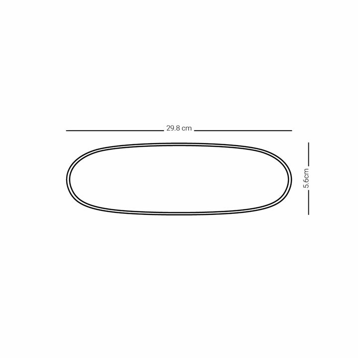 Dimlaj Melange Large Oval Plate (Platinum & Blue) - Premium Glass Plates from Melange By Dimlaj - Just $160!