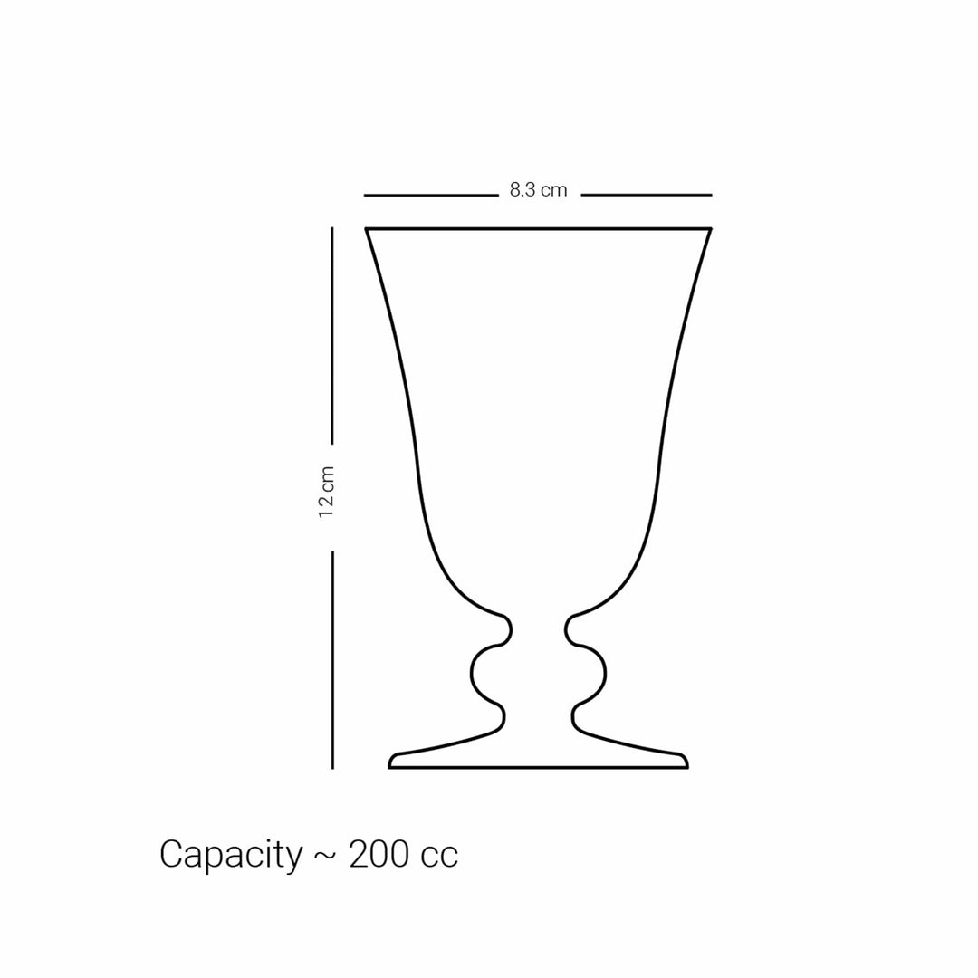 Dimlaj Kareem Set of 6 Pcs Goblet Stems (Gold) - Premium Goblet Stemware from Kareem By Dimlaj - Just $235!