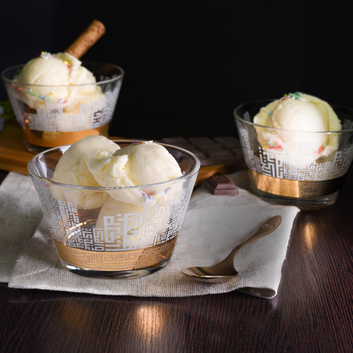 Dimlaj Abraj Set of 6 Pcs Serving Bowls (Gold) - Premium Serving Bowls from Abraj By Dimlaj - Just $235!