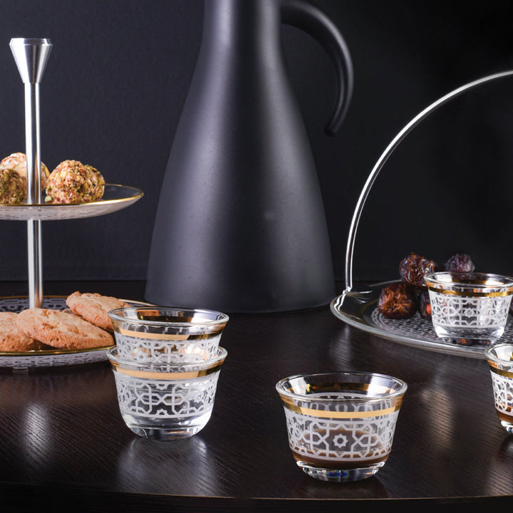 Dimlaj Ivory Set of 6 Pcs Cawa Cups (Gold) - Premium Cawa Cups from Ivory By Dimlaj - Just $250!