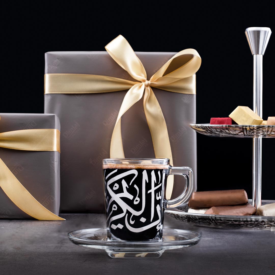 Dimlaj Kareem Large Turkish Coffee Cups (Platinum) - Premium Coffee Sets from Kareem By Dimlaj - Just $350!