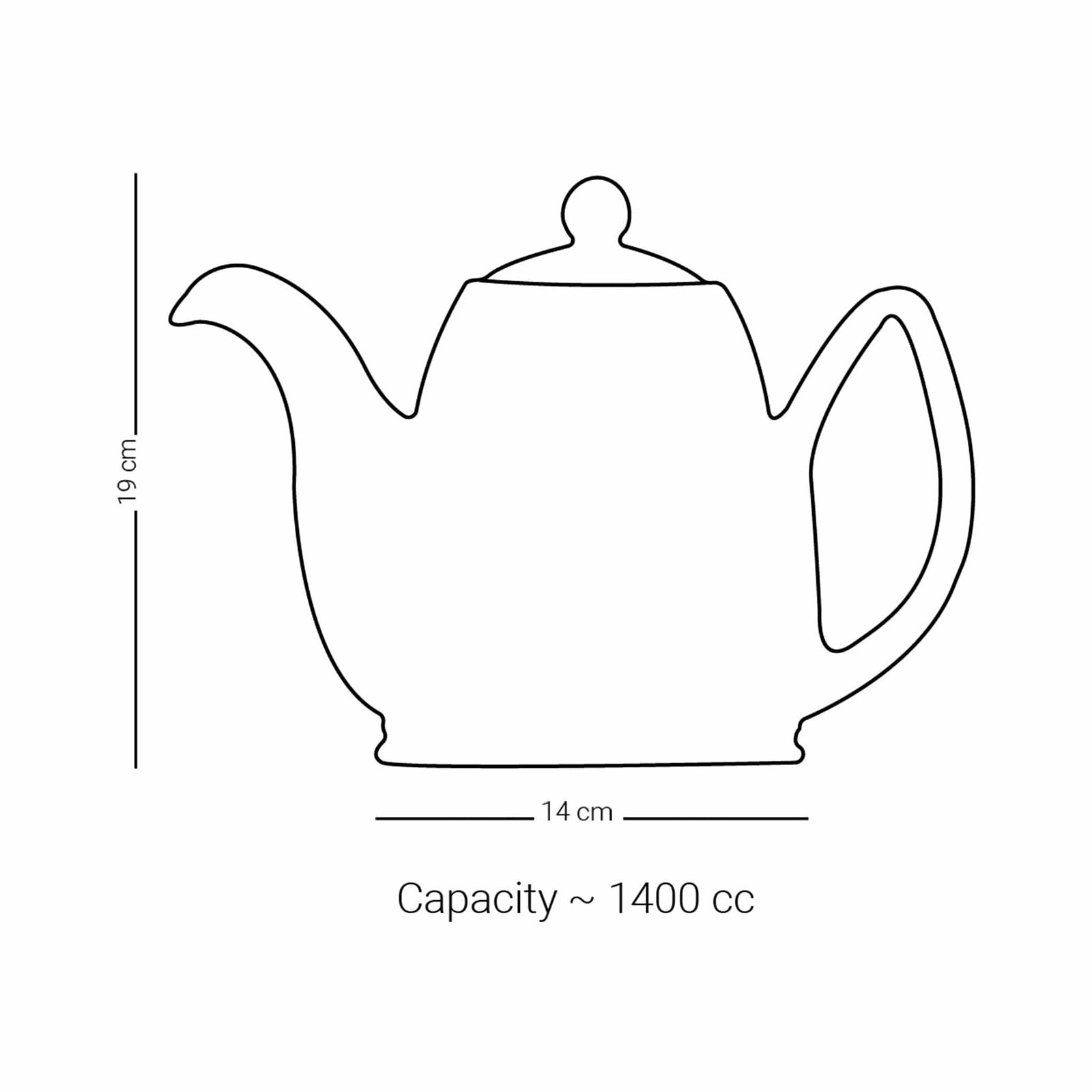 Dimlaj Kareem Large Porcelain Teapot (Gold) - Premium Tea Pots from Kareem By Dimlaj - Just $275!
