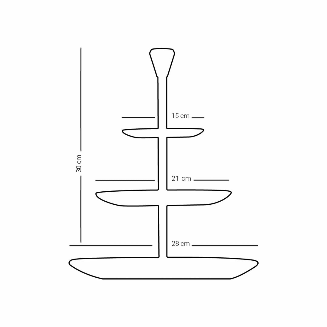 Dimlaj Suroor 3 Tiered Tray (Gold) - Premium Stands from Suroor By Dimlaj - Just $265!